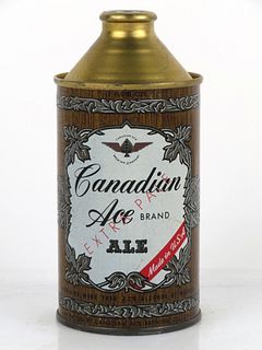 1952 Canadian Ace Ale 12oz Cone Top Can 156-11 Chicago, Illinois