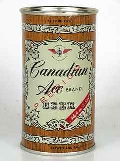 1956 Canadian Ace Beer 12oz Flat Top Can 48-13.1 Chicago, Illinois