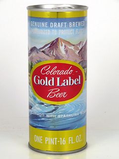 1969 Colorado Gold Label 16oz One Pint Tab Top Can T151-15 Pueblo, Colorado