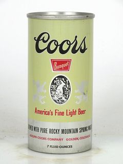 1967 Coors Banquet Beer 7oz Can 240-02 Golden, Colorado