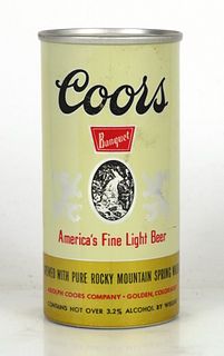 1960 Coors Banquet Beer 7oz Can Unlisted. Golden, Colorado