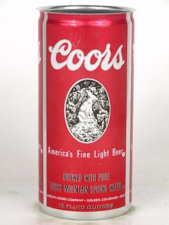 1975 Coors Banquet Beer (Test) red/red/black 12oz Tab Top Can T230-14 Golden, Colorado