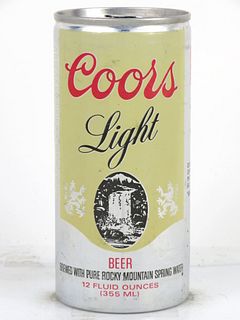 1976 Coors Light Beer (Test) 12oz Tab Top Can T230-22 Golden, Colorado