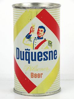 1958 Duquesne Pilsener Beer 12oz Flat Top Can 57-12 Pittsburgh, Pennsylvania