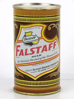 1942 Falstaff Beer 12oz Flat Top Can 62-06 Saint Louis, Missouri