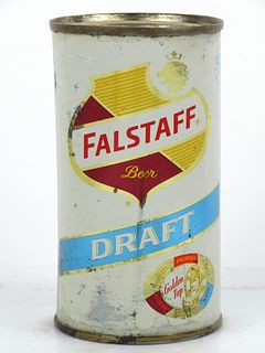 1967 Falstaff Draft Beer 12oz Tab Top Can Saint Louis, Missouri
