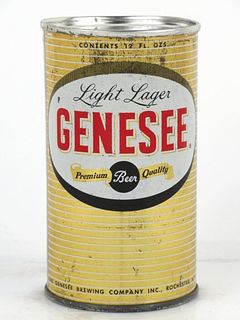 1962 Genesee Light Lager Beer 12oz Flat Top Can 68-35 Rochester, New York