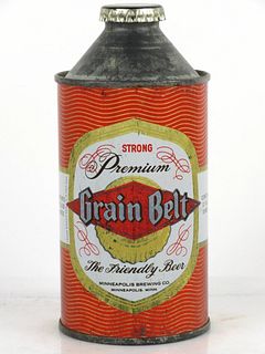 1953 Grain Belt Premium Beer 12oz Cone Top Can 167-16 Minneapolis, Minnesota