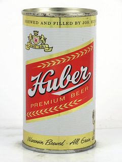 1960 Huber Premium Beer 12oz Flat Top Can 84-09 Monroe, Wisconsin