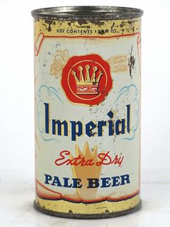 1957 Imperial Extra Dry Beer 12oz Flat Top Can 85-06 Los Angeles, California