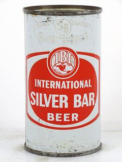 1960 International Silver Bar Beer 12oz Flat Top Can 85-18 Tampa, Florida