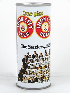 1975 Iron City Beer 16oz One Pint Tab Top Can T153-24 Pittsburgh, Pennsylvania