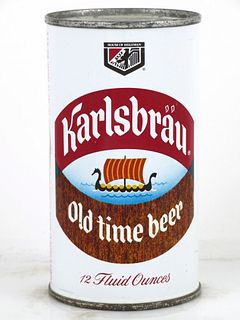 1960 Karlsbrau Old Time Beer 12oz Flat Top Can 87-06 La Crosse, Wisconsin