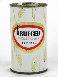 1961 Krueger Beer 12oz Flat Top Can 90-24.3 Newark, New Jersey