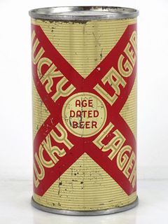 1954 Lucky Lager Beer 12oz Flat Top Can 92-26.2 Azusa, California
