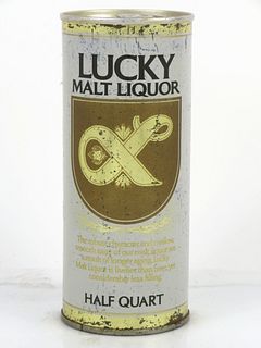 1955 Lucky Malt Liquor 16oz One Pint Tab Top Can T155-31 San Francisco, California