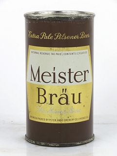1947 Meister Bräu Beer 12oz Flat Top Can 95-08 Chicago, Illinois