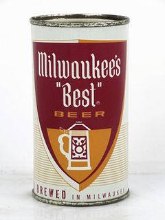 1961 Milwaukee's "Best" Beer 12oz Flat Top Can 100-08.1 Milwaukee, Wisconsin