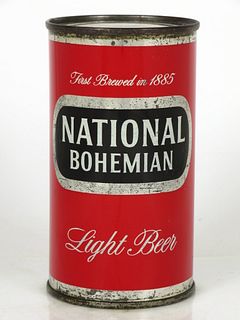 1958 National Bohemian Light Beer 12oz Flat Top Can 102-11.3 Baltimore, Maryland