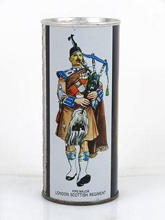 1969 Piper Export Ale "Pipe Major London Scottish Regiment" 15½oz Tab Top Can Glasgow, Glasgow City