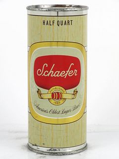 1957 Schaefer Fine Beer 16oz One Pint Flat Top Can 235-05 Brooklyn, New York
