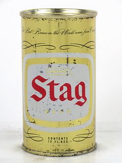 1958 Stag Beer 12oz Flat Top Can 135-22 Belleville, Illinois