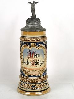 Rare 1902 Dem Besten Schutzen (Marksman trophy) Stein