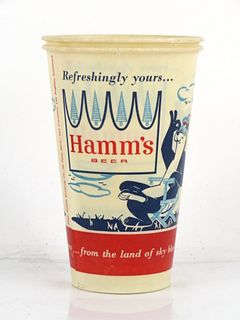 1964 Lot of Two Hamm's Beer Wax Cups Saint Paul, Minnesota