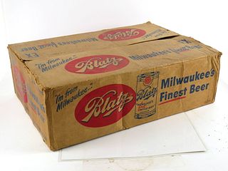 1951 Blatz Beer 24 Can Box Case Box Milwaukee, Wisconsin