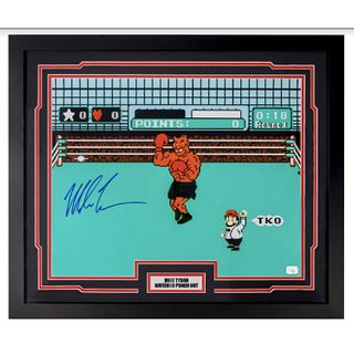 Mike Tyson Nintendo Punch Out Framed 22x26 (Fiterman Sports)