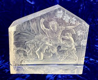 Acrylic Hand Engraved Sculpture