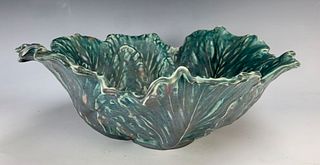Rookwood Art Pottery Cabbage Leaf Bowl