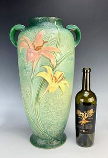 Large Roseville Pottery "Zephyr Lily" Vase