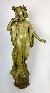 Goldscheider Art Nouveau "Le Jeunese" Figurine
