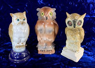 Group of 3 Owl's Nighlights Circa 1930s