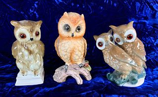 Group of 3 Owl's Nighlights Circa 1930s