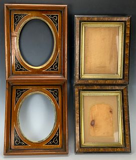 Two Pairs Victorian Walnut Frames C.1880