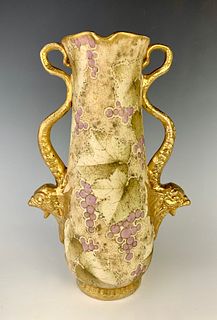 Amphora Sea Dragon Vase C. 1900