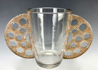 R. Lalique "Caudebec" Vase with Handles