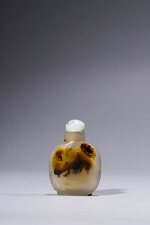 Qing Qianlong: Agate Snuff Bottle