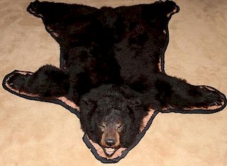 AMERICAN BLACK BEAR FULL SKIN RUG