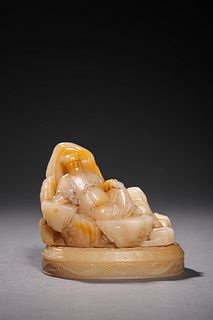 Qing: A Shoushan Carved Ornament