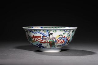 Qing KangXi: A WuCai Porcelain Bowl