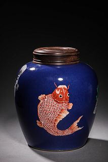 Qing KangXi: A  Porcelain Jar