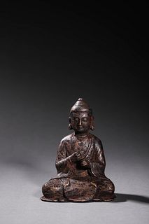 11th Century: A Bronze Seated Amitabha Statue