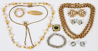 COSTUME JEWELRY COLLECTION ELEVEN PIECES