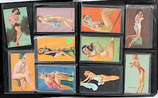 VINTAGE PIN-UP POSTCARDS MID-CENTURY 174 CARDS
