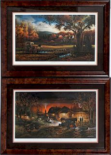 TERRY REDLIN LITHOGRAPHS, TWO