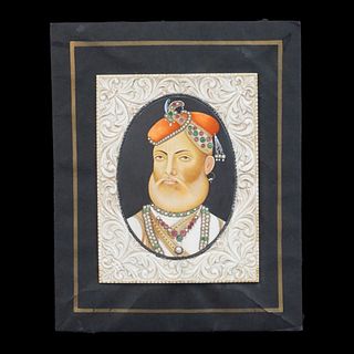 Indian Prince Hand Painted Portrait