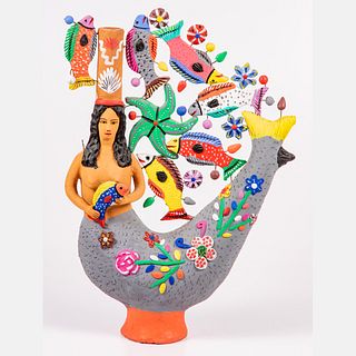 Large Guillermina Aguilar Mermaid Sculpture